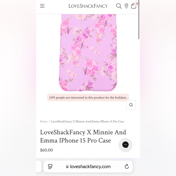 LoveShackFancy x Minnie And Emma iPhone 15 Pro Case - Picture 4 of 6